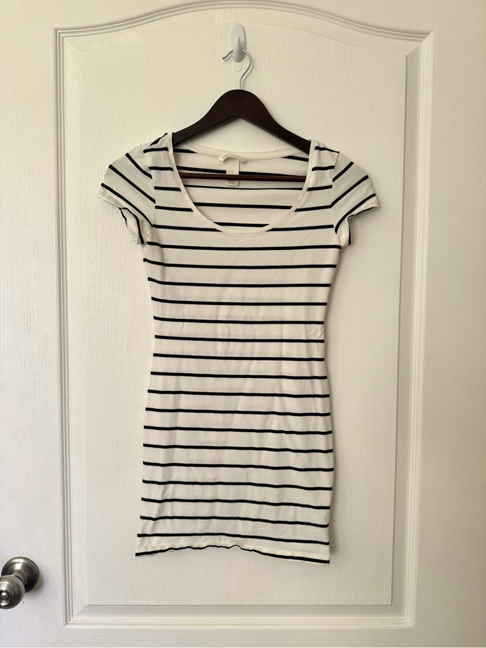 H&M striped body on dress